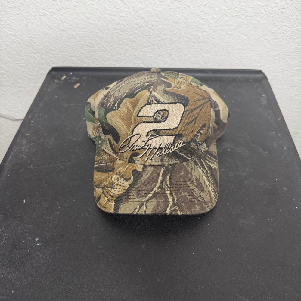 Competitors View VTG Rusty Wallace #2 NASCAR Realtree Camouflage Snapback Hat